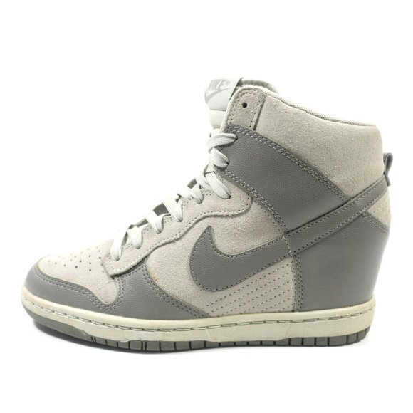 Nike Dunk Sky Hi Hidden Wedge Suede Leather Sneakers